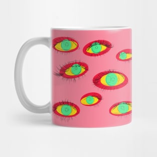 Line Artwork of Multiple Eyes 2 Mug